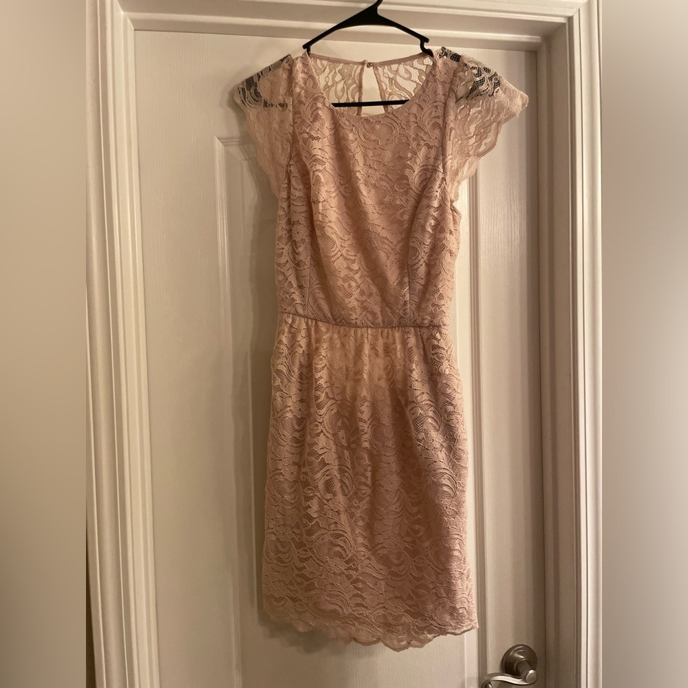 NWOT BCBGeneration Lace Cut Out Back Dress - Sz 10